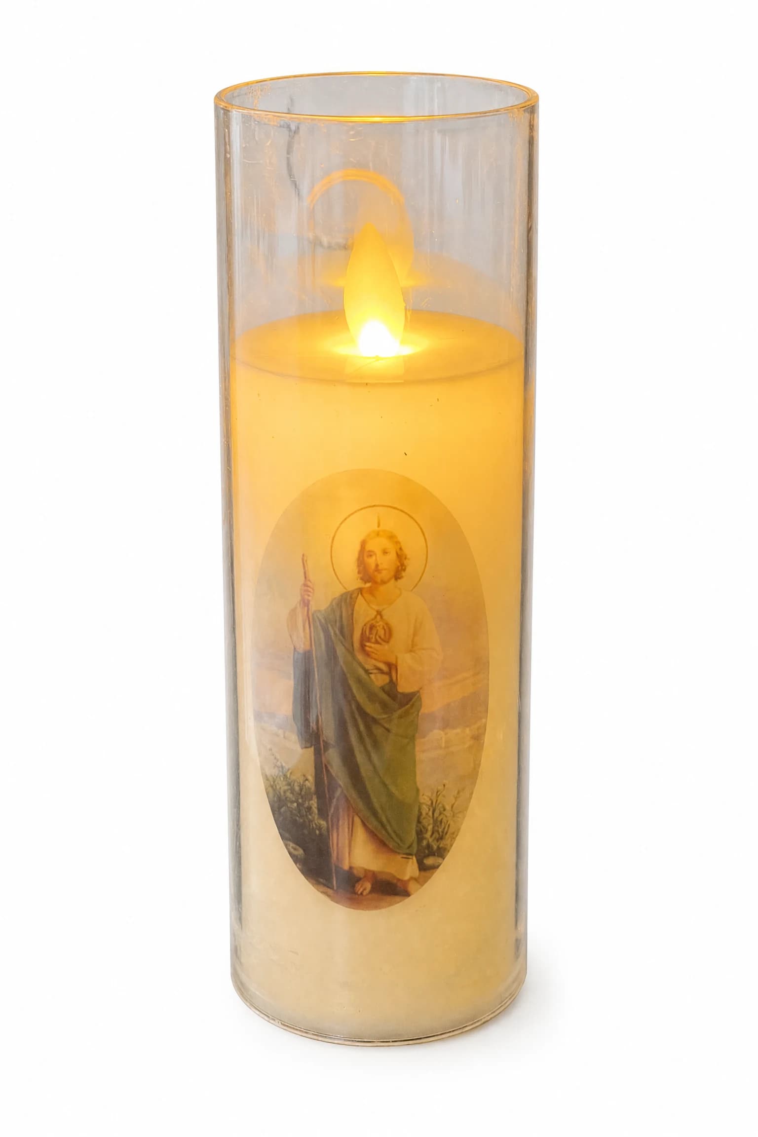 St Joseph Flameless Candle